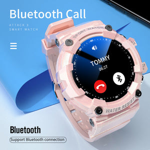 Lokmat attack3 new smart watch Bluetooth call sports fitness Bracelet Pink Smartwatch sports watch lady bracelet