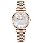 OLEVS New Women Luxury Jewel Quartz Watch Waterproof Stainless Steel Strap Watch For Women Date Clock casual watch