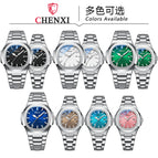 Chenxi Hot Selling Product Steel Watch Couple Luminous Waterproof Simple Fashion Business Calendar Men's and Women's Quartz Watches CX-8222