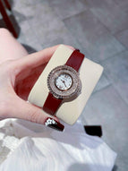 GUOU 8217 New Online Celebrity Tiktok Same Starry Sky Watch Women's Fashion Trend Diamond Inlaid Korean Version Full Diamond Female Watch Students