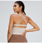 New yoga vest Strap Cross Beauty Back Exercise Underwear Women's Yoga Vest Seamless Quick-Drying Fitness Yoga top
