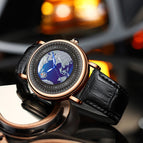 KIMSDUN New High Grade 3D Wandering Earth Fashion Automatic Mechanical Watch Men's Watch Waterproof K-2026A