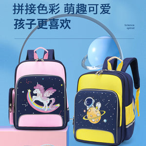 Primary School Student Schoolbag New Cartoon Children's Load Reducing Schoolbags boys and girls bag