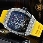 Watch for mem Richard European-Style Diamond Quartz Watch Fashion Sports Barrel-Shaped in Stock 9791