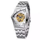 New Tomarch European American Style Men's Fashion Casual Hollow Triangle Automatic Mechanical Men casual Watch TM2133