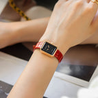 GUOU 6042 Black Gold Sugar Belt Watch Women's Simple Small Square Band Vintage Women's Watches Female Casual Watch