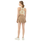Sports Short Skirt Yoga Clothes Summer Women Running Pleated Tennis Skirt Clothes Anti-Exposure Backing Culottes DS173
