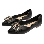 Women's shoes new flat shoes spring and autumn 2022 pointed single shoes office lady street shoes 222-2