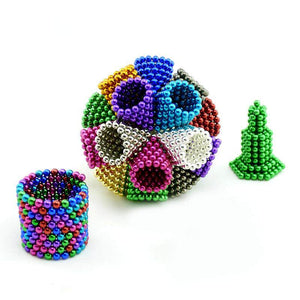 5mm 216 PCS DIY Educational toys set Magnet Balls color buck ball