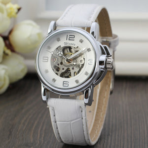 Winner Women's Fashion elegant Casual Small Automatic Mechanical lady Watch SLZ90