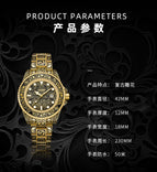 ONOLA ON3830 Retro fashion men's gold watch new steel waterproof men's quartz watch