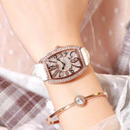 GEDI 12010 Fashion Casual Watch Hot Sale Women Elegant Luxury Diamond Leather Waterproof Ladies Analog Quartz Dress Wristwatch