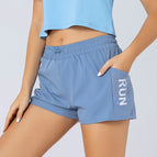 New summer sports women's anti light casual dancing running fitness loose high belt Pocket Yoga Pants 6131