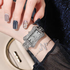 BW women's watch fashion full diamond star luxury square watch fashion streamlined women's Watch 8416