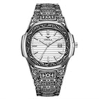 ONOLA ON3808 Fashion Men's Watch Waterproof Sports Steel strap men Watch retro creative watch