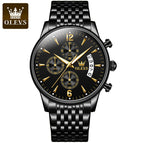 Olevs Men's Watch Large Dial Multi functional Sports fashion Calendar Quartz Watch Men's Watch 2867QP