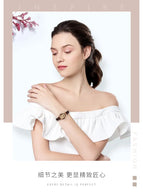SENO retro small barrel watch female belt temperament small square watch quartz movement ladies watch S053