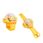 Watch remote control car toy cartoon police car mini car infrared remote control