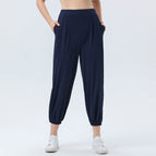 2022 summer new fashion casual yoga pants loose and thin comfortable quick-drying elastic waist leggings sunscreen pants 6806