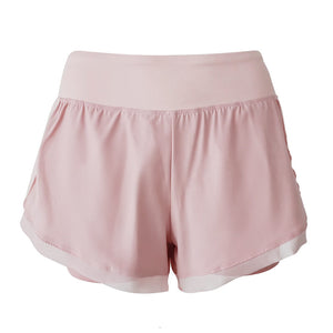 New sports shorts summer mesh breathable anti-glare spell yarn high waist slim running fitness training yoga pants 6130