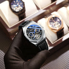 Chenxi new high-end flywheel sun moon star mechanical watch men's waterproof luminous mechanical watch CX-8814