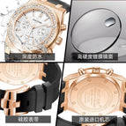 PINTIME Watch Men's Six-Pin Fashion Quartz Watch Calendar waterproof men's watch 0732