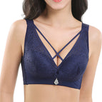 PLUS size bra underwear women thin collecting gathering no steel ring sexy bra large size