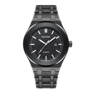 Pintime Men's Watch Sports and Leisure Large Dial Fashion Waterproof Quartz men's casual Watch PT2665 steel