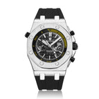 KIMSDUN men's fashion two-eye silicone waterproof automatic mechanical watch sports watch K-1223A