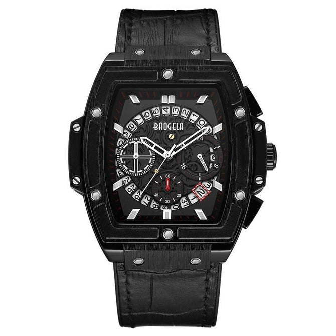 BAOGELA Domineering Barrel Men's Watch Multifunctional Men's Sports Quartz Watch 1703
