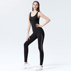 Professional yoga jumpsuit one piece running fitness dancing training set clothing 8258