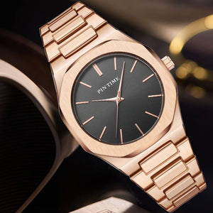 PINTIME Quartz Watch Men's and Women's Scale Literal Sun Pattern Waterproof Simple Design watch PT2623