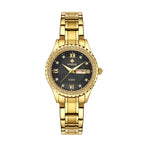 WWOOR 8856 Couple Watch Waterproof Luminous Watch Butterfly Snap Button Steel Strap Watch Strap Men's Diamond Gold Watch