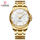 CHENXI Men and women watch Diamond Gold Business Watch Couple's Watch fashion casual quartz watch CX-050A