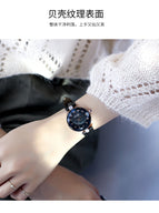 GUOU 2022 New arrival women's watch Korean fashion small dial quartz watch simple leisure Rhinestone leather women's Watch