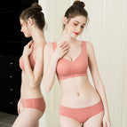 Plus size sports Bra vest underwear women 200 kg seamless rims bra ultra-thin plus sleep bra 1875