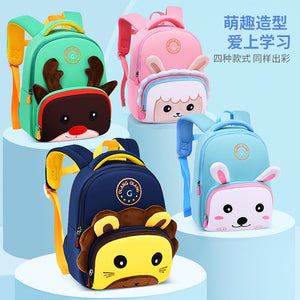 New kindergarten schoolbag boys and girls cartoon cute children mini backpack light and breathable anti-lost small bag 5006  schoolbag