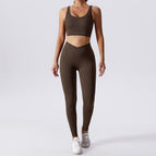 Women yoga suits 2023 new running Sportswear fast drying tight fitness running execise suit women 6921