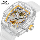 ONOLA ON3832 fashion new hollow automatic mechanical watch men's waterproof transparent watch men