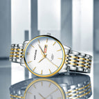 KIMSDUN new watch men's fashion watch double calendar stainless steel belt luminous waterproof high-end quartz watch K-1802B