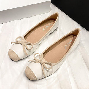 Studiolee 2022 new French temperament bow color matching square head shallow mouth shoes women's summer N1-3
