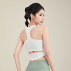 Yoga Clothes Vest Women's Summer with Chest Pad Tight-Fitting Training Sports and Fitness Running Top ENY187