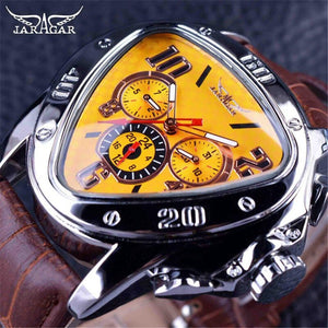 Jaragar men watch Men's Fashion Casual Heart-Shaped Triangle Automatic Mechanical men Watch SLZa46