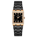 WWOOR Women's watch Waterproof Square SteelQuartz Watch Diamond Leisure Fashion Women's Watch 8858L