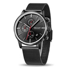 MEGIR 2011 Stainless Steel Quartz Men Watches Chronograph Watch Clock Men Relogio Masculino for Male Students