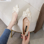 Women's shoes new flat shoes spring and autumn 2022 pointed single shoes office lady street shoes 222-2