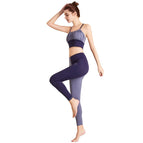 Women yoga Clothes Suit Women's Push up Sports Vest Yoga Clothes Spring and Summer Contrast Color Dance Two-Piece Suit ENY138