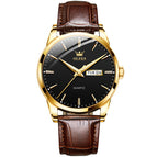 OLEVS Watch for men fashion calendar waterproof quartz men causal watch df6898gh