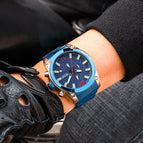 Megir Men's Watch Business Sports Multi-Function Timing Steel Belt Quartz Watch 2063