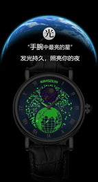 New KIMSDUN men's watch luminous starry sky moon automatic mechanical watch men's business waterproof watch K-2024A